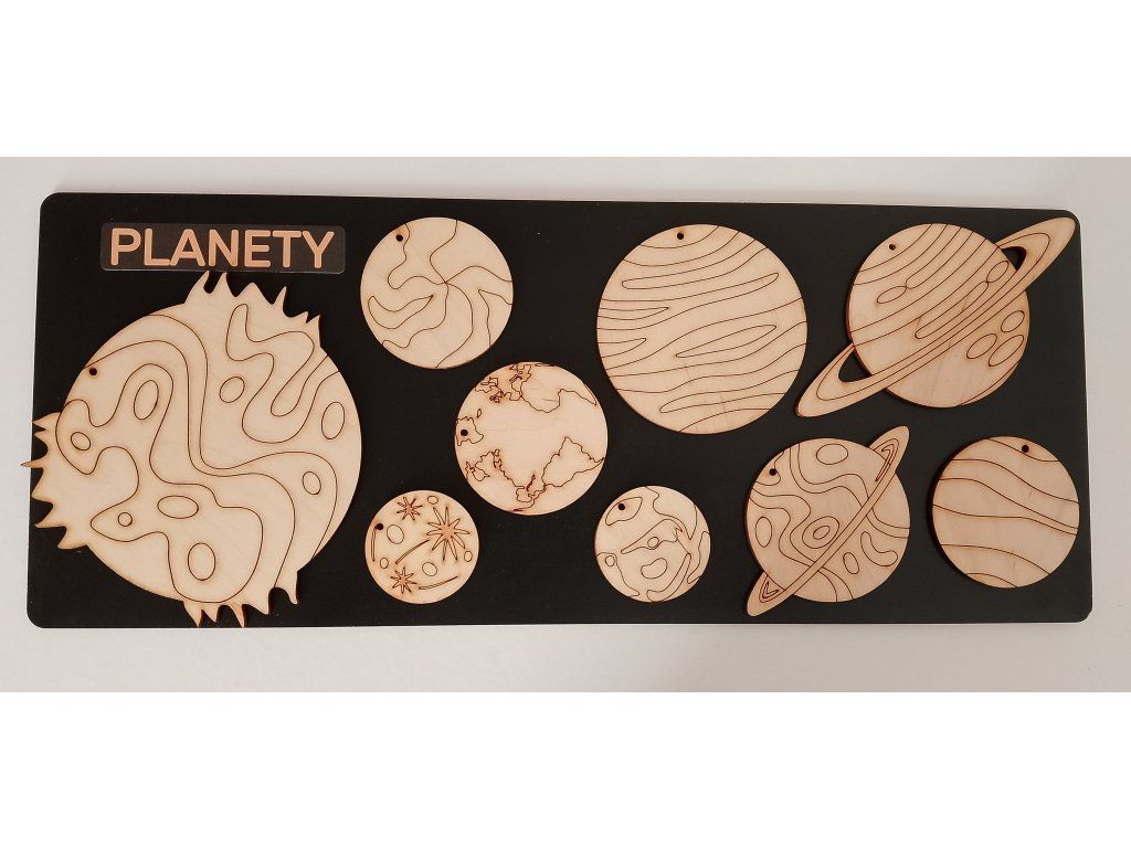 DŘEVĚNÉ OMALOVÁNKY - PLANETY